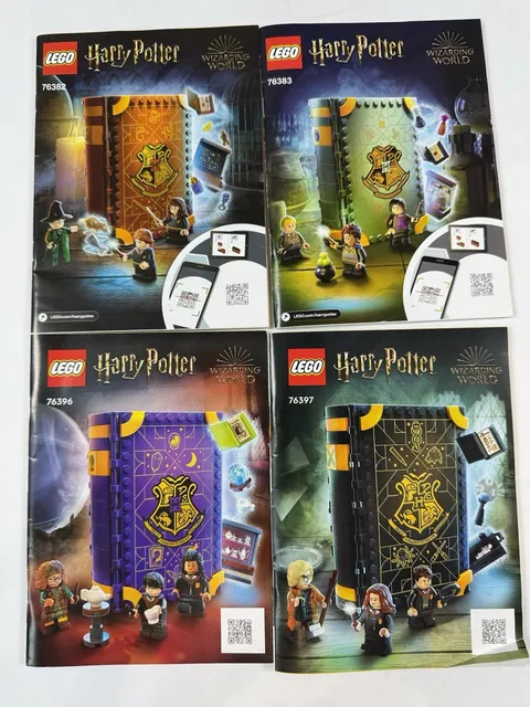 4 Lego Harry Potter 76382,76383, 76396 & 76397 (manuals Only) No Bricks