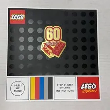 LEGO 60 Years Anniversary 14511/15000 Building Instruction booklet exclusive