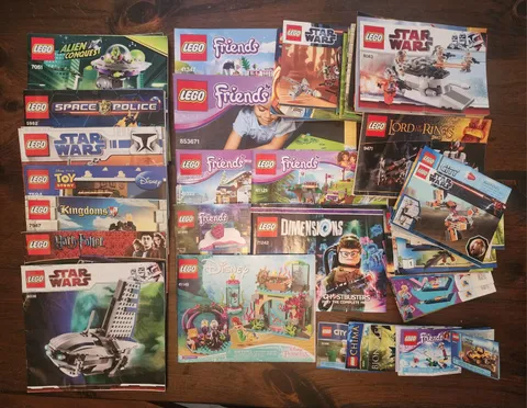 Lego Instruction Manuals Lot Star Wars Disney Toy Story Friends Chima Ninjago