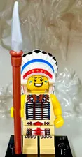 LEGO (8803) CMF Series 3 Tribal Chief Minifigure col03-3 Complete New Native