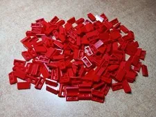 LEGO BULK LOT OF 200 RED SLOPE 30 DEGREE 1 X 2 X 2/3 #85984