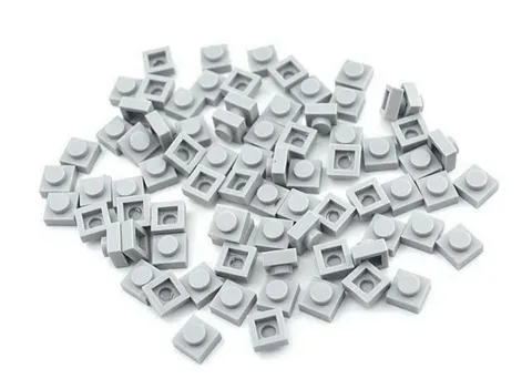 LEGO Parts Plate Square 1x1 WHITE, Black, Gray,yellow and Dark Gray!