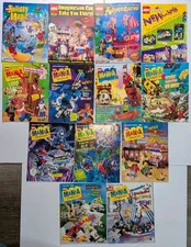 Vintage LEGO Mania Magazines & Shop at Home Catalogs  - Lot of 12  + 1996 Poster