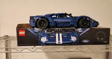 COMPLETED LEGO Technic 42154 2022 Ford GT 1466 pcs With Box & Directions