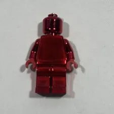 LEGO CHROME RED AUTHENTIC CUSTOM HIGHEST QUALITY MONOCHROME MINIFIG MINIFIGURE