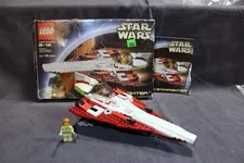 Lego #7143 Jedi Starfighter 100% Complete W/ Box + Instructions 2002 Star Wars