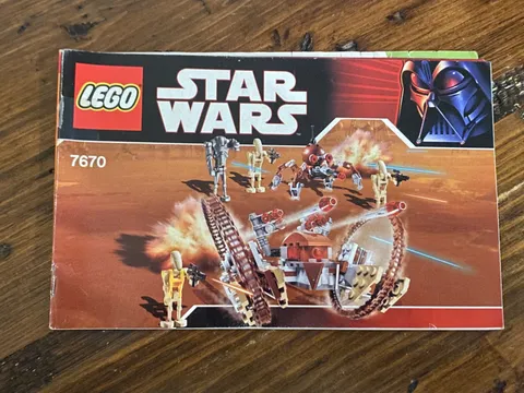Lego Star Wars HAILFIRE DROID & SPIDER DROID 7670 *INSTRUCTIONS ONLY*