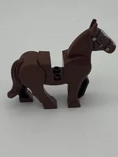 LEGO Brown Horse Minifigure With Movable Legs And Head