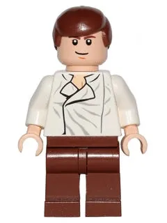LEGO® Minifigure Star Wars sw0278 Han Solo Reddish Brown Legs w/out Holster Patt