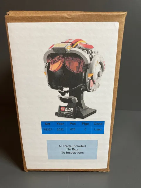 LEGO 75327 Star Wars: Luke Skywalker 100% Complete (Red Five) Helmet-Used no/box