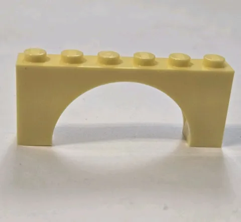 LEGO Parts - Bright Light Yellow Arch 1 x 6 x 2 - No 15254