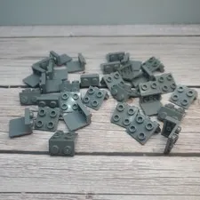 LEGO Parts - Dark Bluish Gray Bracket 1 x 2 - 2 x 2 - No 44728 - QTY 30