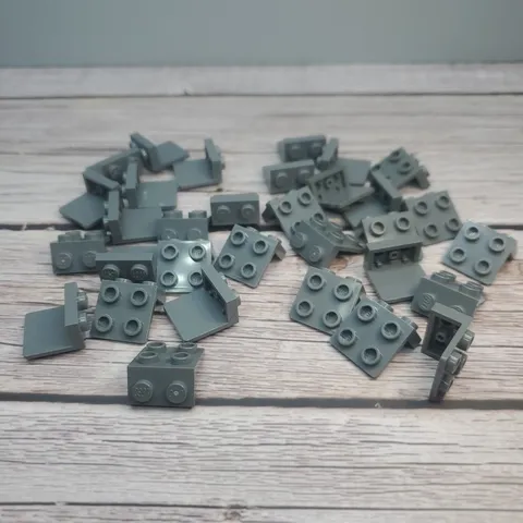 LEGO Parts - Dark Bluish Gray Bracket 1 x 2 - 2 x 2 - No 44728 - QTY 30