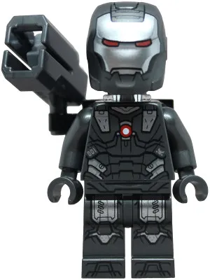 LEGO War Machine - Pearl Dark Gray and Silver Armor with Neck Bracket, In sh1092
