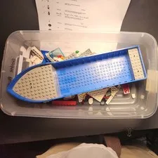 Lego Boat C26 Sea Cutter  With Minifigures (4022) - Incomplete Set