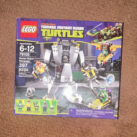 LEGO Teenage Mutant Ninja Turtles Baxter Robot Rampage 79105 397pcs damaged box