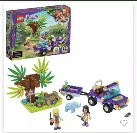 LEGO Friends 41421 Baby Elephant Jeep Jungle Rescue 203pcs National Geographic 
