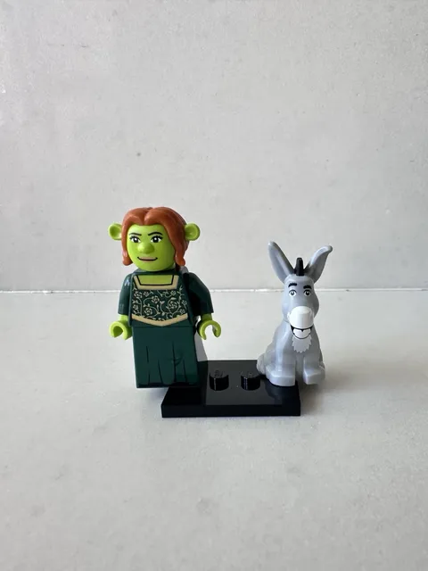 New Lego Shrek Minifigure Series Fiona And Donkey In Hand Fast Shipping!