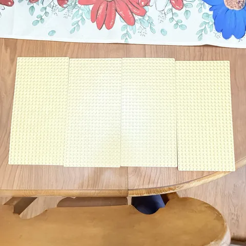 4 Lego White Baseplate 16 x 32 Base Plate Space