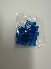 LEGO 3003 New Trans Blue 2x2 Building Bricks Blocks Parts & Pieces Lot Of 20