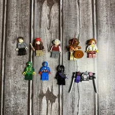 Lego Minifigures Mixed Lot 5 Marvel, Harry Potter, Ninjago, Captain America