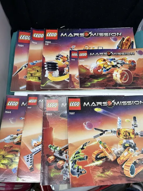 Lego Mars Mission Manuals Only Lot 9