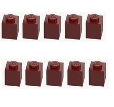 LEGO ® 10x brick 1x1 new dark red 3005 4541376 dark red spare parts brick New