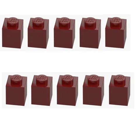 LEGO ® 10x brick 1x1 new dark red 3005 4541376 dark red spare parts brick New
