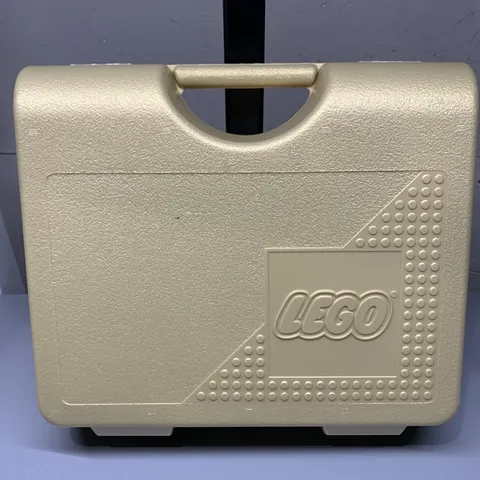 Vintage 1997 LEGO "Metallic" Gold Carry Storage Case Approx. 11.5"X 10" Made USA