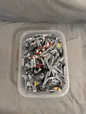 Grey sorted Lego bricks 