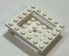 LEGO® 4597 Cockpit 6 x 6 x 1 1/3 Cabin Base WHITE Quantity of ONE Piece