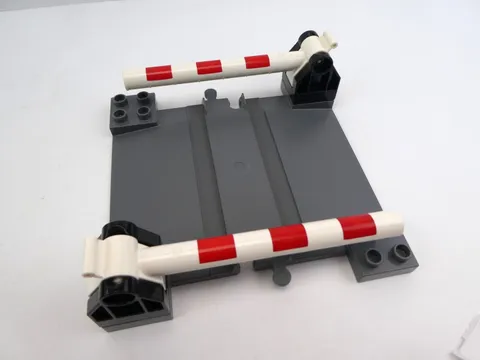 Lego Duplo Train Track w/ Ramps for Car Crossing 6391 & 2 Gate Crossbars 13359