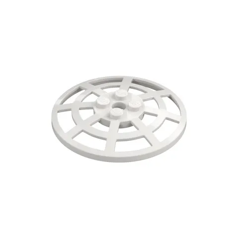 LEGO White Dish 6 x 6 Inverted (Radar) Webbed - Type 2 inv.631