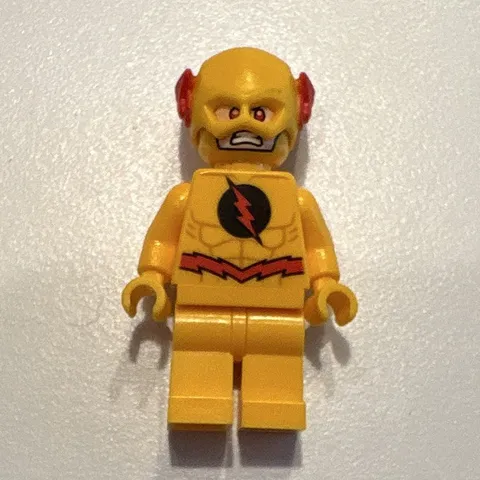 LEGO DC Super Heroes The Flash Minifigure Yellow Suit Red Wing Helmet