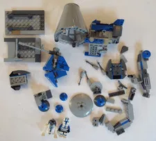 Star Wars Lego 2 Minifigs Blue Gray Pieces Replacement Parts Droid R2-D2 Lot