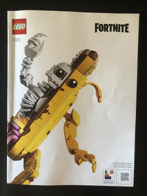 LEGO Fortnite Peely Bone 77072 Model Instruction Manual Only Very Clean