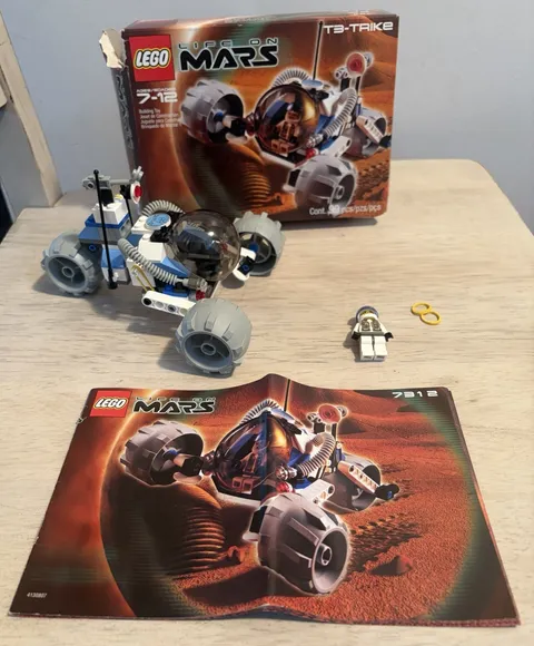 LEGO Space: T-3 Trike (7312) 100% Complete w/ Box,  Minifigure & Instructions