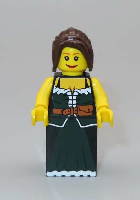 LEGO Castle Kingdoms Peasant Female  Medieval Market Village minifigure 10193