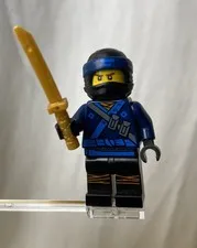 Lego Minifigure Jay - The LEGO Ninjago Movie njo0313 Rare 2017 w/ Sword 70620 