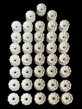 *Lot of 38* LEGO White Wheel Technic Tread Hub Fit Bulldozer Tank Part No. 32007