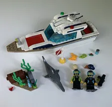 LEGO 60221 City Great Vehicles Diving Yacht Complete, No Manual or Box