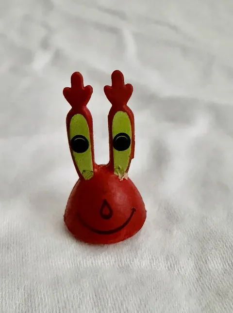 LEGO SPONGEBOB - Minifig, Head - Mr Krabs Head (Large Grin) - Red