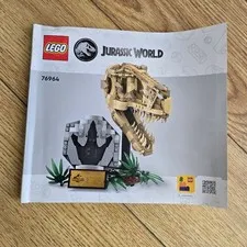 LEGO Jurassic World T. Rex Skull 76964 Instruction Manual ONLY