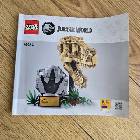 LEGO Jurassic World T. Rex Skull 76964 Instruction Manual ONLY
