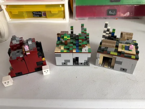 Lego Minecraft Micro World - 21102 - 21105 - 21106 - InComplete