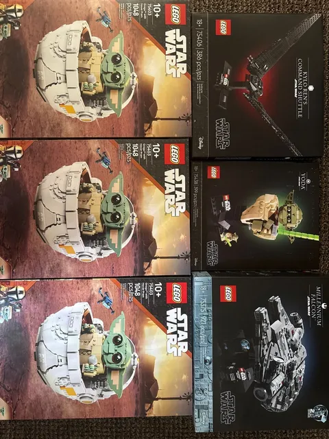 LEGO Star Wars Lot – 6 Factory Sealed Sets (75403, 75406, 75438, 75375) – NISB