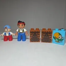 LEGO Duplo Disney Jake  Cubby Figures Jake and the Neverland Pirates Plus Blocks