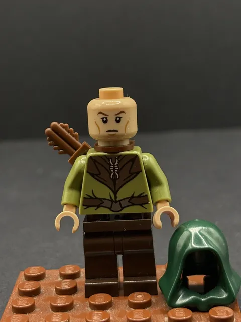 Lego The Hobbit Mirkwood Elf Guard - Hood, Quiver (lor026) Minifigure
