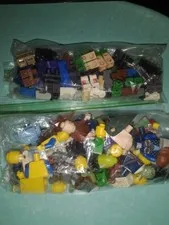 LEGO Bulk Lot Mixed Minifigure Parts & Assorted Bricks Pieces, Multicolor Bag