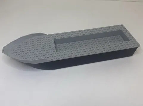 Lego Boat Hull 23997 & 23998 Gray Top On Black Bottom 2015